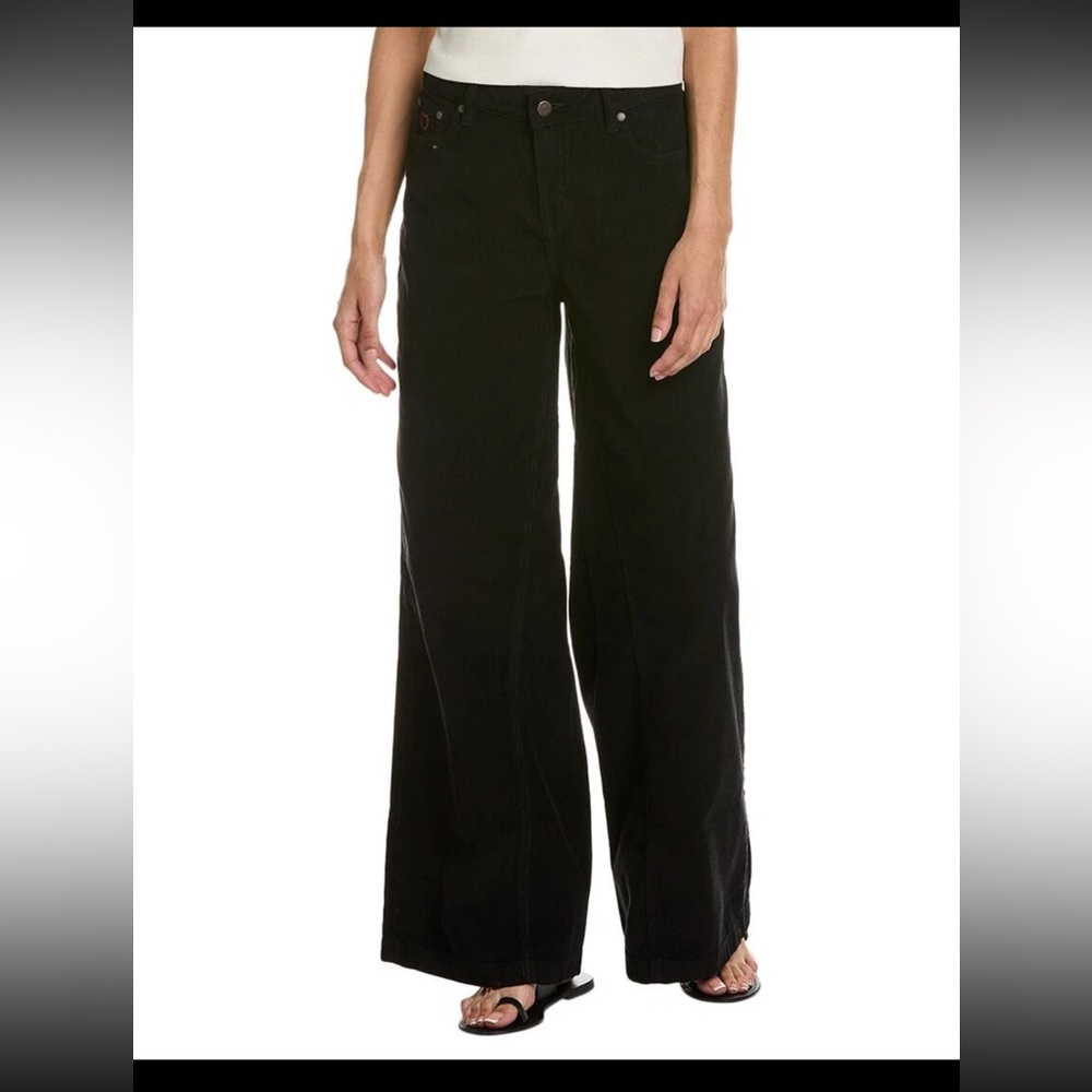 NWT - Johnny Was - Suki Wide Leg Jeans - Black Corduroy - Size 31